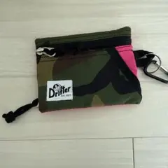 Drifter コインケース 小銭入れ カモフラ ピンク