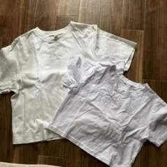 白色Tシャツ2枚セット　②