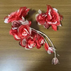 ICHIKURA 髪飾り 成人式 コサージュ 花モチーフ 赤 一蔵 着物 和服