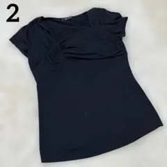 【R.P.B】❣️状態良い❣️半袖 トップス カットソー ブラック 2