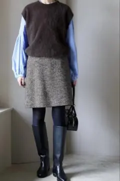 スローブイエナ ツイードミニスカート