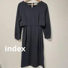 インデックス紺色ワンピース　Ｍサイズ