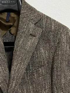 SANTANIELLO サンタニエッロ ブラウンヘリンボーン ジャケット 446のサムネイル