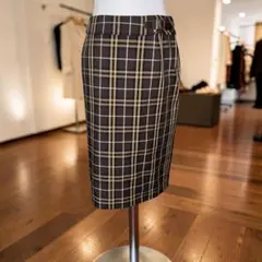 バーバリーロンドン (BURBERRY LONDON) チェック柄タイトスカート