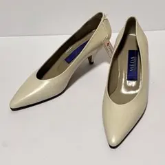 ✨新品✨ MEDA パンプス キトゥンヒール ポインテッドトゥ 日本製 本革のサムネイル