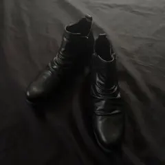 in the attic archive サイドジップ ドレープ ブーツ y2k