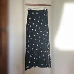 beauty &youthの水玉模様 フレアロングスカート
