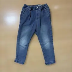 110cm デニムブルー ロールアップパンツ