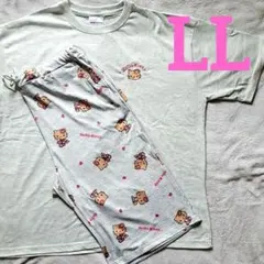サンリオ 日焼けキティ ルームウェア Tシャツ 短パン LL ヒョウ柄レオパードのサムネイル