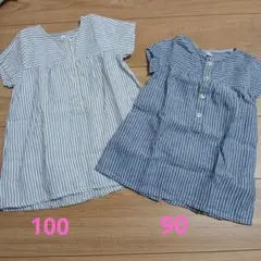 無印良品　ワンピース　90 100