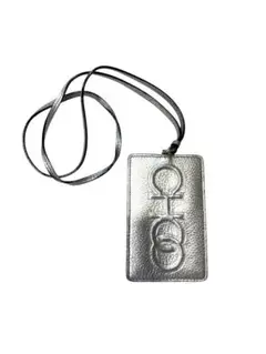 JIMMYCHOO ジミーチュウ カードホルダー メタリックパスケース 紐付き