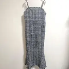 INGNI イング　キャミワンピース　白黒　Mサイズ