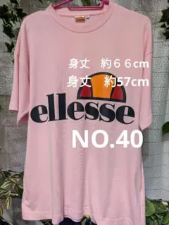 ellesse Tシャツ ピンク Sサイズ NO.26