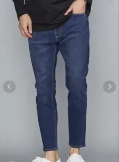 テーパードデニムパンツ（コバルトブルー）BEAUTY & YOUTH