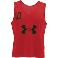 アンダーアーマー UNDER ARMOUR 番号付き赤色ビブス10枚セットのサムネイル