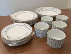 ◎未使用級◎ティファニー　ダンシングT　ディナーセット　箱つき　③　シール付 ◎未使用級◎ティファニー シール 箱つき カップ&ソーサー ダンシングT 食器
