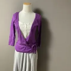 レースブラウス　ドッキング　ニット　春夏のサムネイル