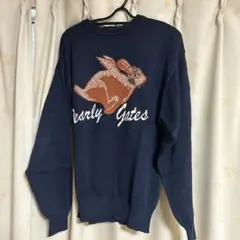 PEARLY GATES ニット セーター ネイビー