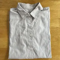 無印良品 MUJI 長袖シャツ ライトグレー XL