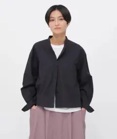 未使用yori スカラップリボンブラウス ネイビー 36 セレモニー - メルカリ