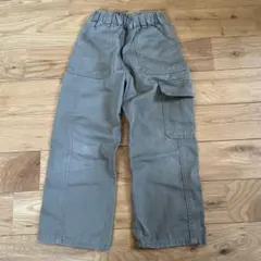 100サイズ　カーキ色ポケット付きパンツ　コムサイズム