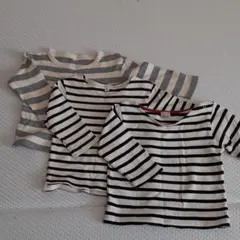 ボーダー長袖 3枚セット