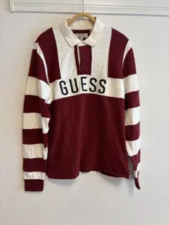 GUESS ラガーシャツ/ポロシャツ/M/コットン