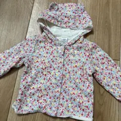 GAP 花柄 フード付きトレーナー 6-12ヶ月