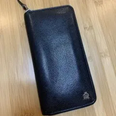 ダンヒル ラウンドファスナー 長財布 レザー ブラック 最高峰