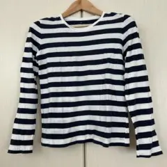 無印良品　ストライプ長袖Tシャツ Mサイズ