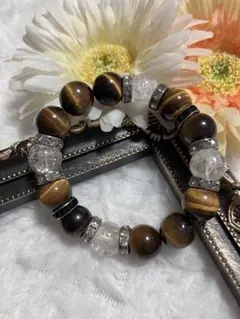 タイガーアイ 水晶 ブレスレット メンズ レディース 天然石 パワーストーン