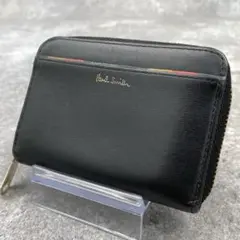【美品】Paul Smith ポールスミス　折り財布　黒　ブラック　レザー