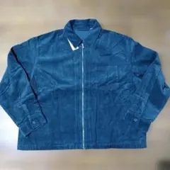GU コーデュロイ ジップアップ ブルゾン ダークグリーン XXL