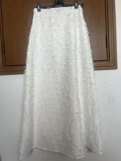 ホワイト フレアスカート　綺麗め
