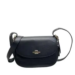 【COACH】レディース レザー ショルダーバッグ ブラックのサムネイル