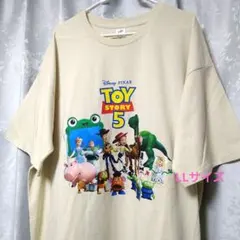 Littc トイ・ストーリー 5 集合 プリント Tシャツ ベージュ LLサイズ