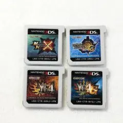 3DS モンスターハンター X 3G 4 4G 4枚 動作確認済み