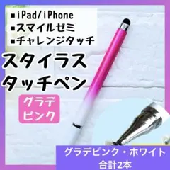 タッチペン チャレンジタッチ スマイルゼミ iPad スマホ 円盤 2本