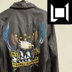 L1 PREMIUM GOODS 裏ボア ナイロン コーチジャケット M 黒 鷲 - メルカリ