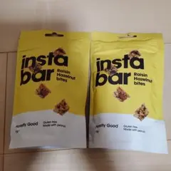 インスタバー レーズン＆ヘーゼルナッツバイト 70g×2袋　グルテンフリー