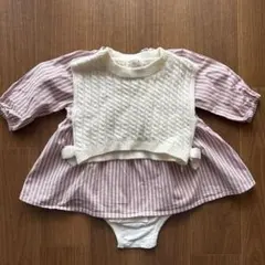 【プティマイン petit main】ワンピース風ロンパース