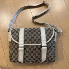 GUCCI ショルダーバッグ ベージュ/グレーのサムネイル