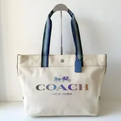 極美品 コーチ シティ トートバッグ シグネチャー CP074 - メルカリ