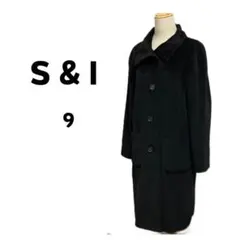S&I 9 アンゴラ混 ロングコート ロング ピーコート