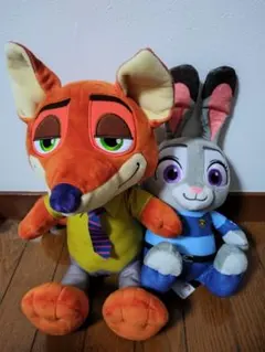 新品♡　ズートピア ぬいぐるみセット ニック・ワイルドとジュディ・ホップス