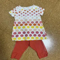 ZARA ベビー　ドット柄Tシャツとパンツセットのサムネイル
