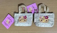 日焼けキティ　マイクロバッグチャーム　2個セット　新品未使用