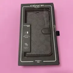 新品COACH iPhone 11 Pro 手帳型ケース ブラックのサムネイル