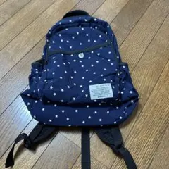 キッズ　BREEZE 星柄　ネイビーリュック　M