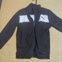 PUMA ジップアップジャケット S 黒/白